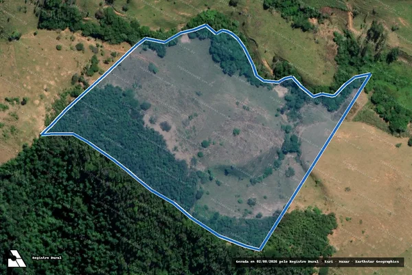 Imagem de satélite de Fazenda Bom Jardim - Parcela 1 em Raul Soares - MG