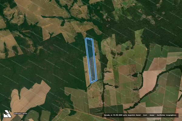 Imagem de satélite de FAZENDA SENHOR BOM JESUS - 001 em Barra do Bugres - MT