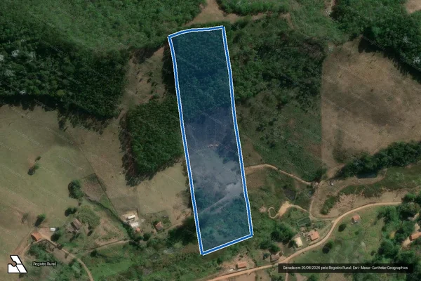 Imagem de satélite de Jacutinga ou Cardoso - GLEBA em Senhora de Oliveira - MG