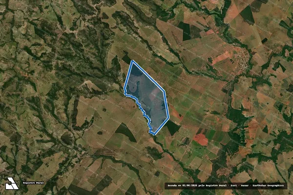 Imagem de satélite de Fazenda Santa Honorina - Parte 1 em Corguinho - MS