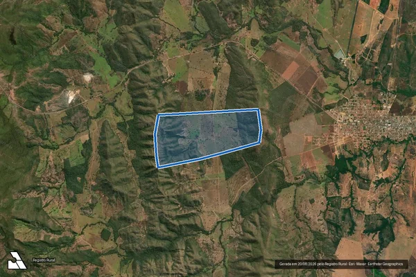 Imagem de satélite de FAZENDA NOSSA SENHORA APARECIDA  PARTE DO LOTE 06 DO LOTEAMENTO SANTA LUZIA, GLEBA 03 / 001 em Palmeirópolis - TO