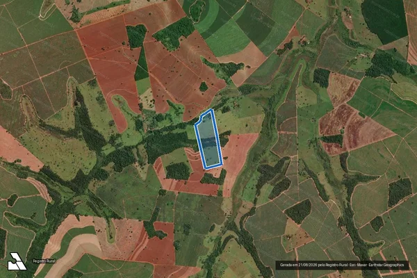 Imagem de satélite de Sitio São Geraldo - Parte 1 em Paulo de Faria - SP