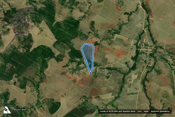 Imagem de satélite de Fazenda Monte Castelo - GLEBA 06 em Teixeira de Freitas - BA