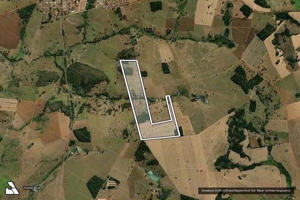 Imagem de satélite de FAZENDA SÃO BENTO - 001 em Palminópolis - GO