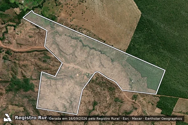 Imagem de satélite de FAZENDA PIÇARREIRA II - Parcela 1 em Lajeado Novo - MA