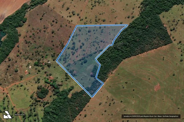 Imagem de satélite de Fazenda JL II - Parte 1 em Itapagipe - MG