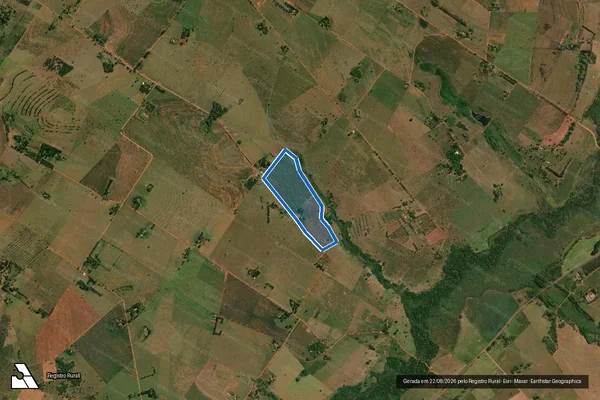 Imagem de satélite de ASSENTAMENTO ESTADUAL SÃO BENTO - PA0038S00Q00L112 em Mirante do Paranapanema - SP