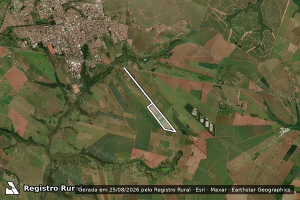 Imagem de satélite de SÍTIO SANTA IZABEL - Parcela 1 em Rancharia - SP
