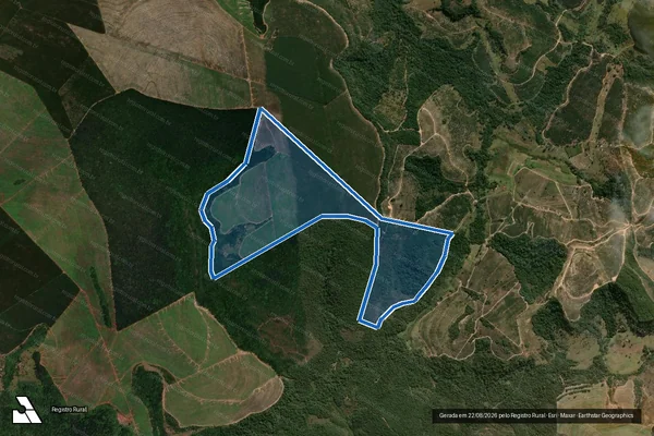 Imagem de satélite de Fazenda Cara Preta - Matricula 399 A em Santa Rita do Passa Quatro - SP