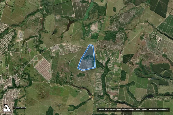 Imagem de satélite de FAZENDA FELICIDADE - Parcela 1 em Eunápolis - BA