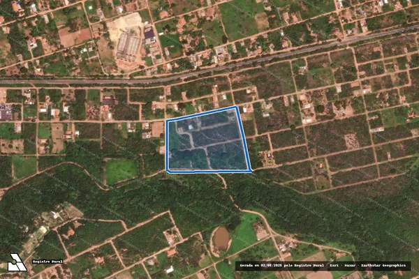 Imagem de satélite de Chacreamento Interlagos II - Gleba 15 em Brasília de Minas - MG