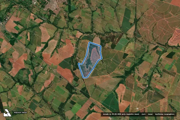 Imagem de satélite de Fazenda Santa Helena - Fazenda Santa Helena em Regente Feijó - SP