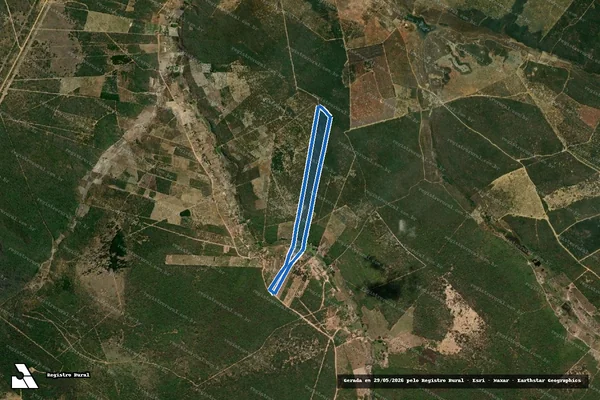 Imagem de satélite de FAZENDA BARRA DA SERRA -  BARRA NOVA - Gleba 28 em Águas Vermelhas - MG