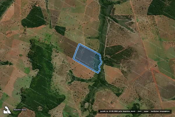 Imagem de satélite de FAZENDA SANTA HELENA  - JOSE DE OLIVEIRA PAULINO em Cassilândia - MS