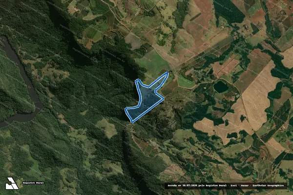 Imagem de satélite de Fazenda Lagoa Grande II - Parte 1 em São Jerônimo da Serra - PR