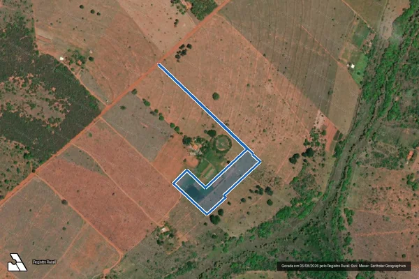 Imagem de satélite de FAZENDA PLANURA, TANGARA, CARAJAS III, CARAJAS IV, E DOURADINHO, LUGAR DENOMINADO SÍTIO SANTOS DIAS DA SILVA, LOTE 53 - GLEBA 4 em Uberlândia - MG