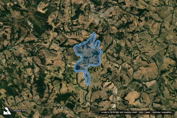 Imagem de satélite de Fazenda Serra da Saudade - Fazenda Serra da Saudade II em Aguanil - MG