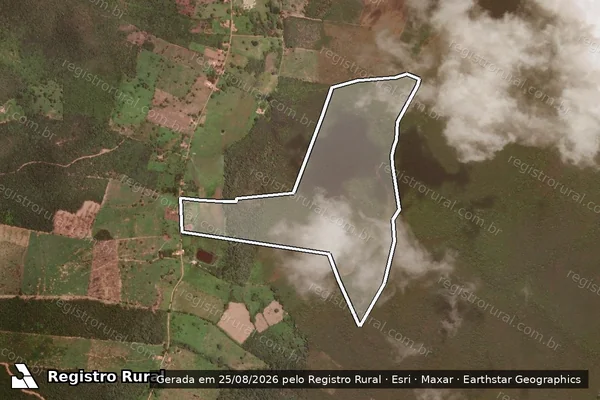 Imagem de satélite de FAZENDA SANTA LUZIA DO PEIXE - GLEBA B em Santa Rita de Cássia - BA