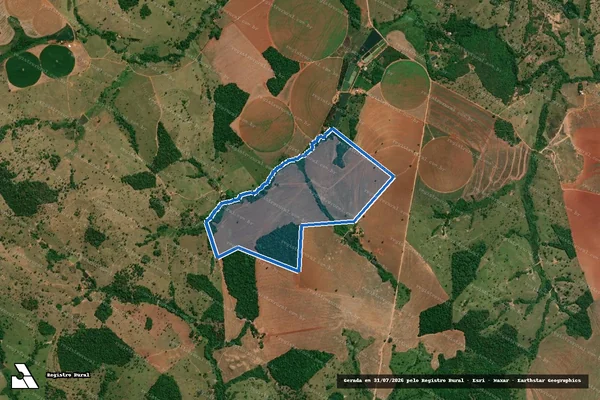 Imagem de satélite de FAZENDA SANTA ROSA - PARCELA 1 em Morrinhos - GO