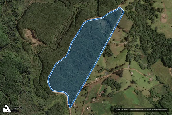 Imagem de satélite de Fazenda Bruneta - Parte 2 em Monte Carlo - SC