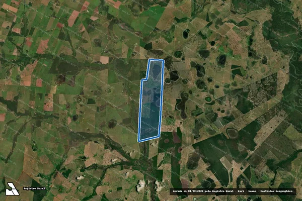 Imagem de satélite de Fazenda Lagoa da Praia - Fazenda Lagoa da Praia em Cáceres - MT