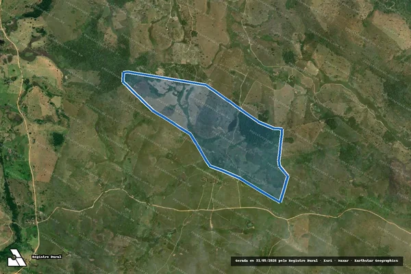 Imagem de satélite de FAZENDA PÉ DE SERRA - PARTE 1 em Vereda - BA