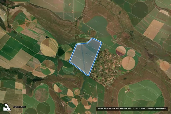 Imagem de satélite de Fazenda Capão do Meio - Faz. Capão do Meio em Uberaba - MG