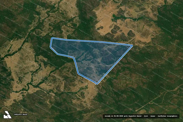 Imagem de satélite de FAZENDA ENGENHO VELHO - AREA 02 em Santo Antônio de Leverger - MT