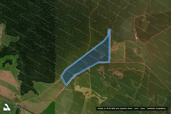 Imagem de satélite de Parte da Fazenda Boqueirao e Pinhal/Parte 1 - Parte 02 em Dourados - MS