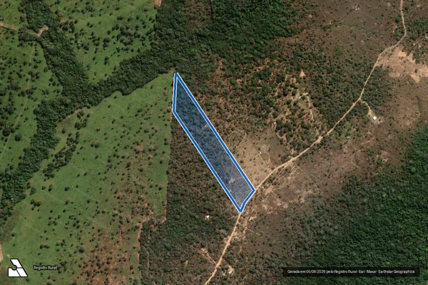 Imagem de satélite de Fazenda Arraial da Forquilha - Gleba 152 em Três Marias - MG
