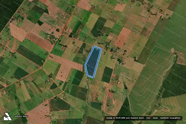 Imagem de satélite de Projeto de Assentamento Floresta Branca - LOTE 80 em Eldorado - MS