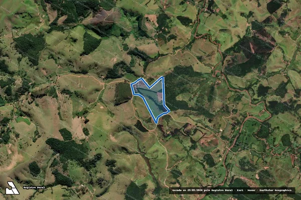 Imagem de satélite de Sitio Rural - Parte 1 em Lagoinha - SP