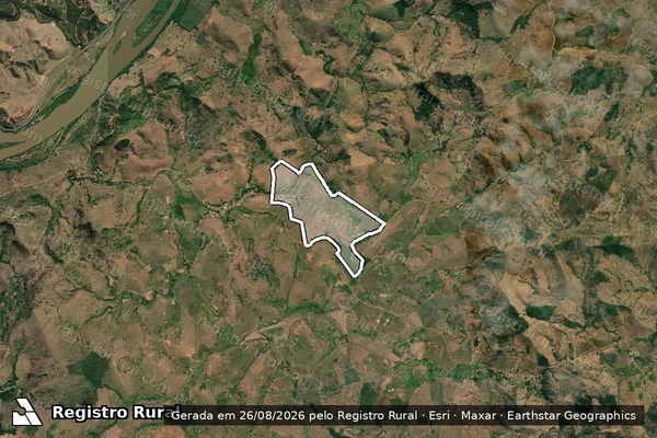 Imagem de satélite de FAZENDA BOA VISTA - 001 em Fernandes Tourinho - MG
