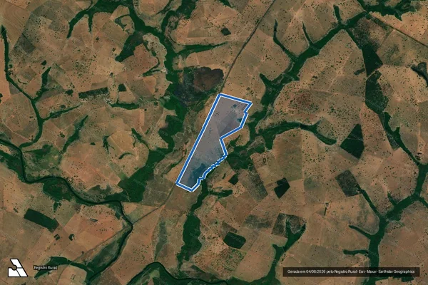 Imagem de satélite de FAZENDA SÃO LUCAS - GLEBA A - Parte 1 em Itarumã - GO