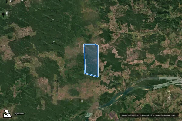 Imagem de satélite de FAZENDA BURITI III - Parte 1 em São Félix do Xingu - PA