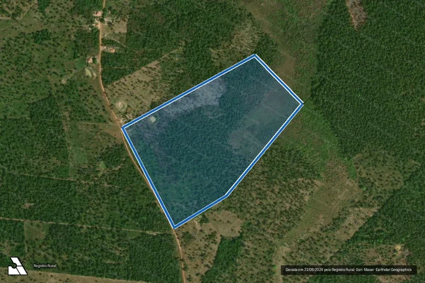 Imagem de satélite de PA SECO DAS MULATAS - FAZ. SANTA CLARA – LOTE 73 / LOTE 73