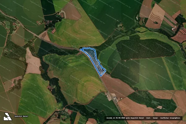 Imagem de satélite de LOTE N. 1, 4. PERIMETRO, SECÇÃO A IMOVEL SÃO FRANCISCO OU LOPEI - Gleba LOTE N. 1-1 em Cascavel - PR