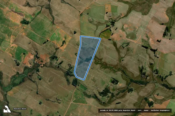 Imagem de satélite de Fazenda Ramada - Gleba 3 em Alegrete - RS