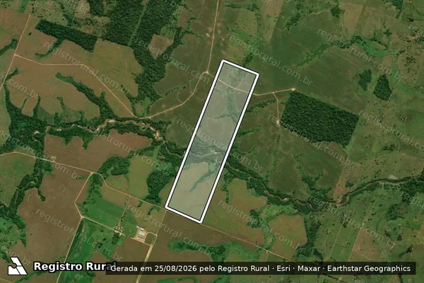 Imagem de satélite de Fazenda Monte Cristo ? Lote 03, Gleba 01, P.I.C. Ouro Preto - Única em Ouro Preto do Oeste - RO
