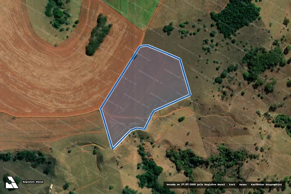 Imagem de satélite de Fazenda Alagoas - Lugares Curraleiro, Mata do Brejo e Mandioca em Patos de Minas - MG