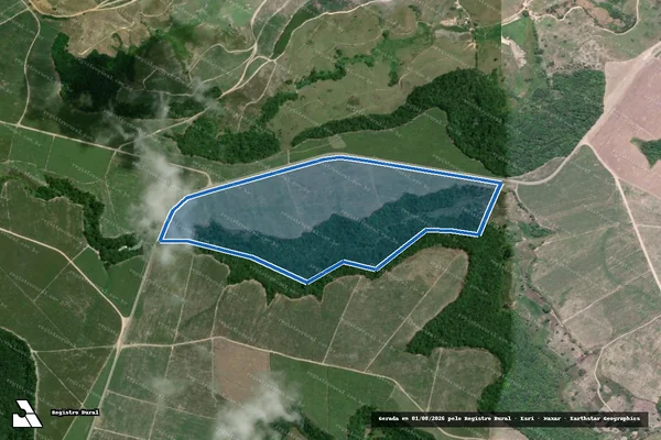 Imagem de satélite de FAZENDA PORTO SEGURO - PARCELA 1 em Porto Calvo - AL
