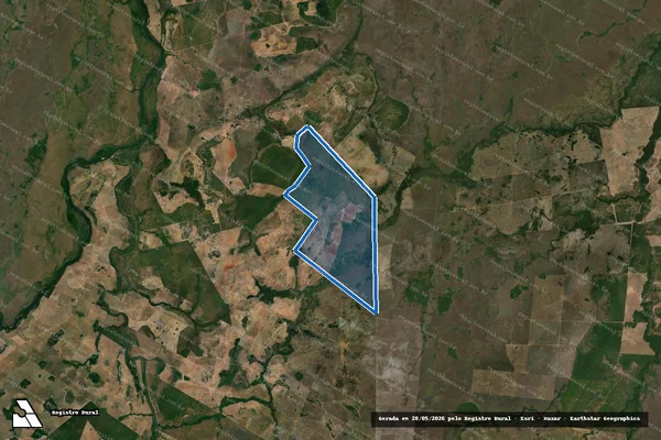 Imagem de satélite de Fazenda Nossa Senhora da Guia em Água Boa - MT