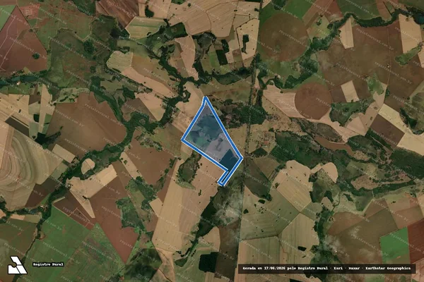 Imagem de satélite de FAZENDA ALAGOAS DO CAMPO ALEGRE E FAZENDA SÃO FRANCISCO - Gleba FAZENDA DO CAMPO ALEGRE em Santa Helena de Goiás - GO