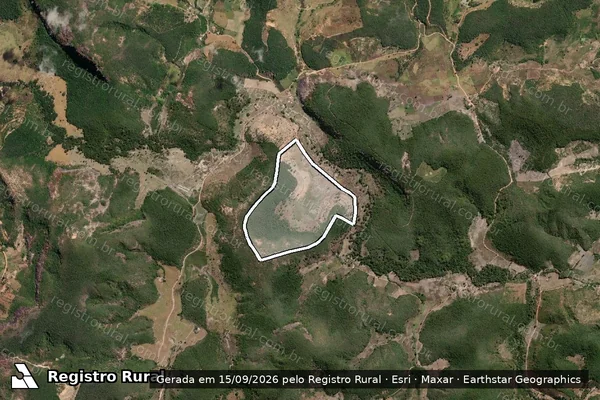 Imagem de satélite de Fazenda Santa Maria ? Gravatá - Parte 1 em Novo Cruzeiro - MG