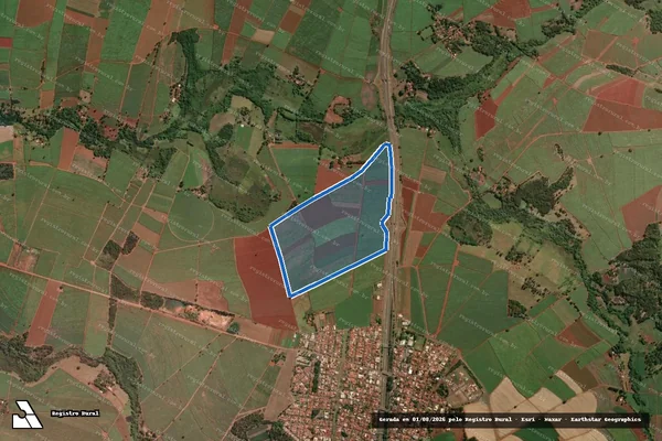 Imagem de satélite de Fazenda Montevidéu - Fazenda Montevidéu em Aramina - SP