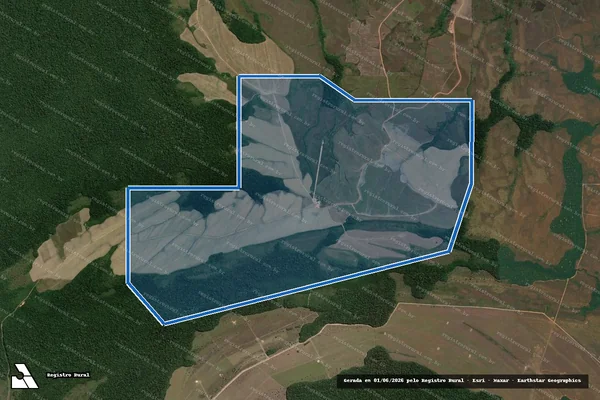 Imagem de satélite de FAZENDA BRASILIA IV - Parte 1 em Humaitá - AM