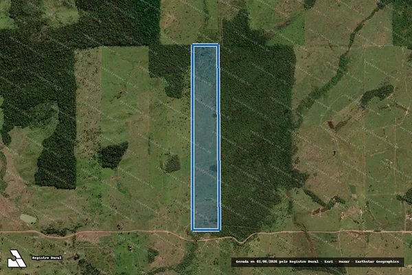 Imagem de satélite de Lote 06/A da Gleba 21 do P.A.D Burareiro - Lote 06/A da Gleba 21 do P.A.D Burareiro em Cacaulândia - RO
