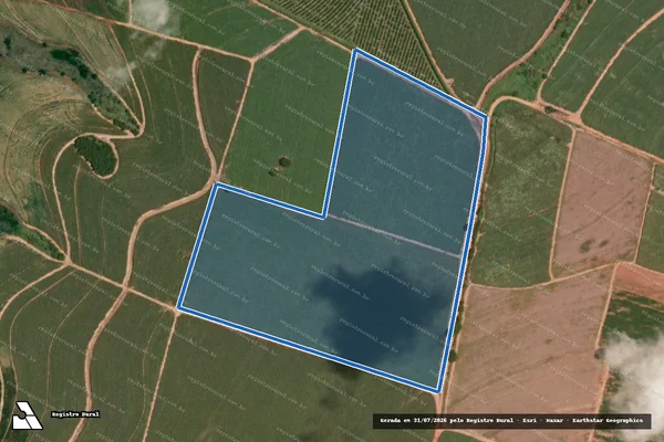 Imagem de satélite de Sítio Santo Antonio - Parte 1 em Paraíso - SP