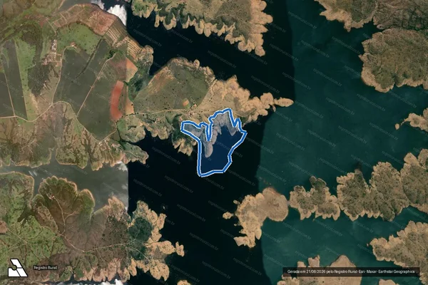 Imagem de satélite de Fazenda Santa Clara e Rancharia - Gleba 02 em Campo Alegre de Goiás - GO