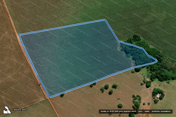Imagem de satélite de FAZENDA BAÚ - Gleba B em Orizona - GO